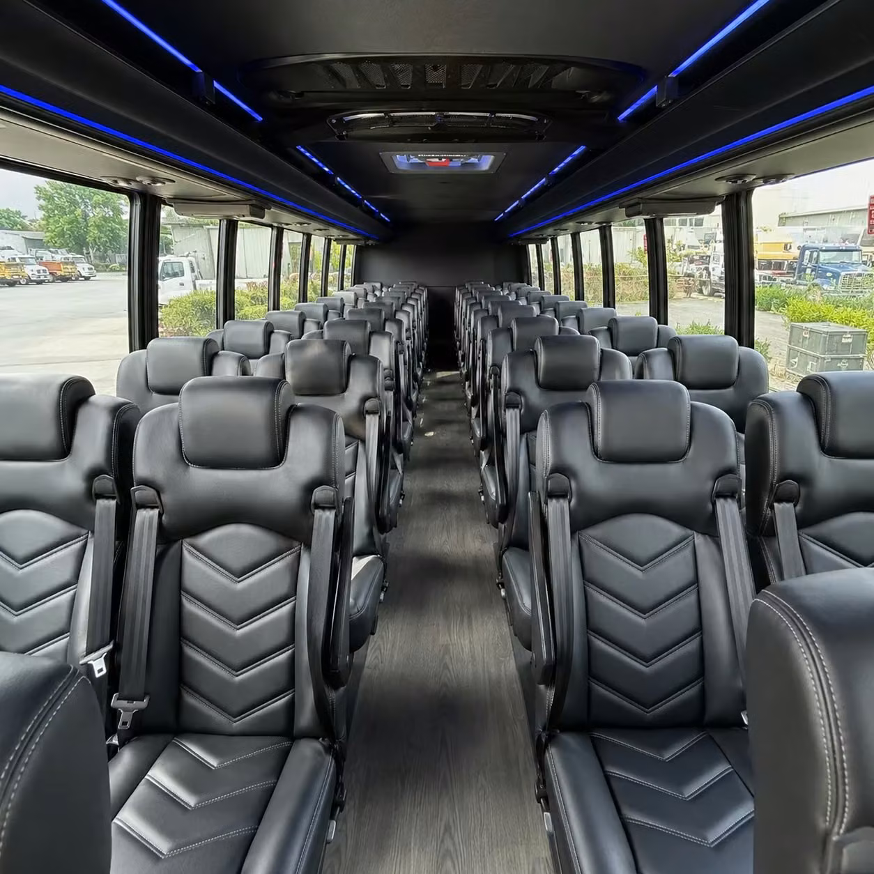 28 passenger minibus interior