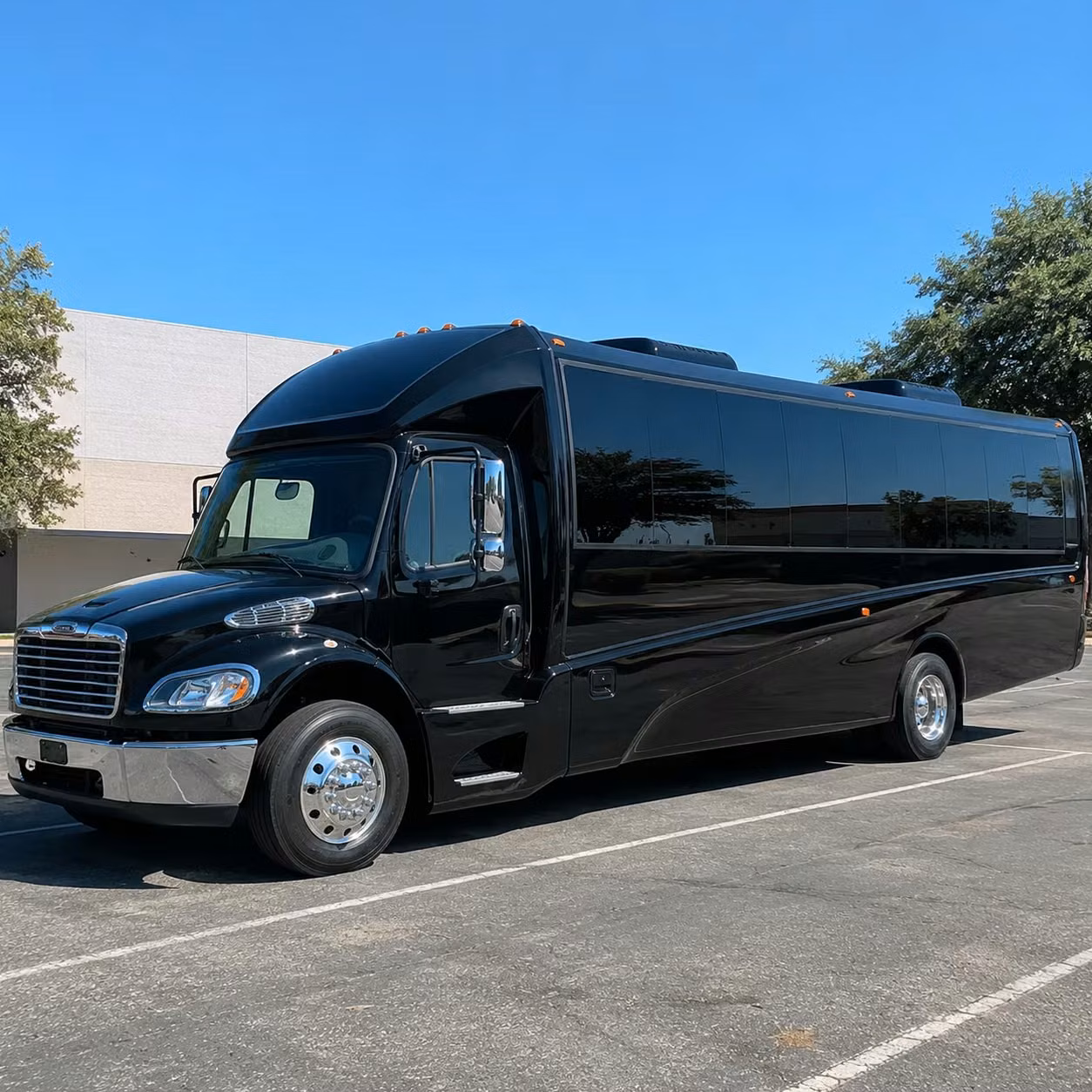 bridal party minibuses for rancho cucamonga wedding day prep