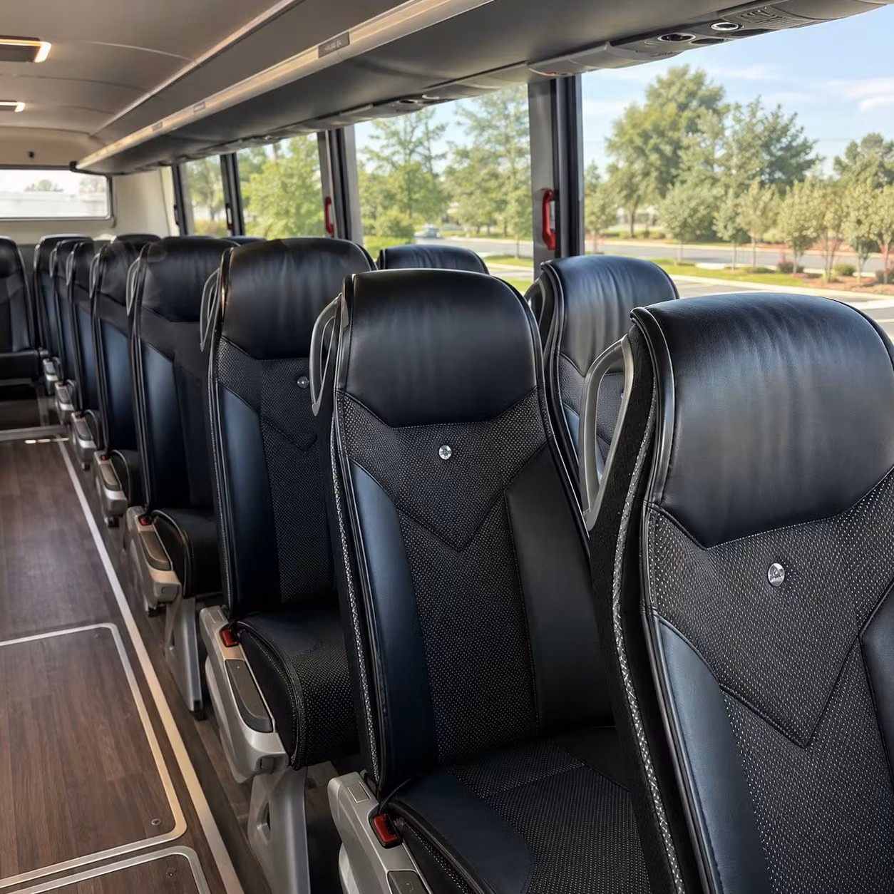 rancho cucamonga charter bus rental interior